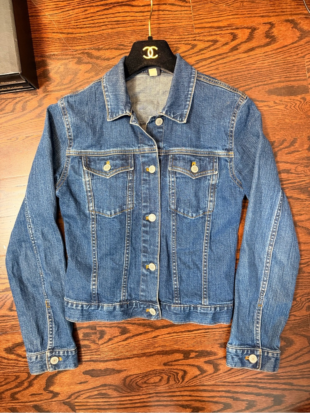 Gap Denim jean jacket youth kids XXL long sleeve button up teens jr blue